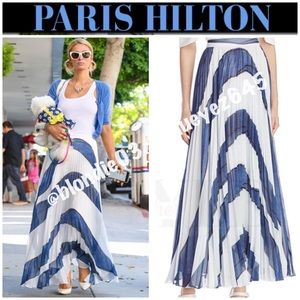 Alice+Olivia Shannon asymmetric pleated skirt 0